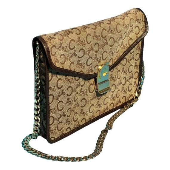 Bridge Lock linen clutch bag