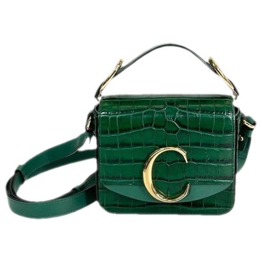 C leather crossbody bag