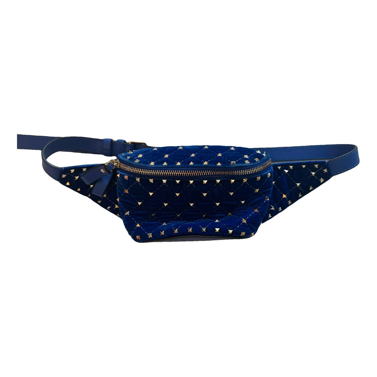 Micro Rockstud velvet crossbody bag