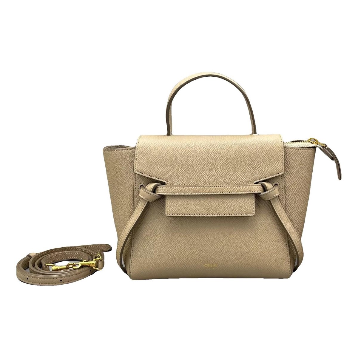 Belt leather handbag