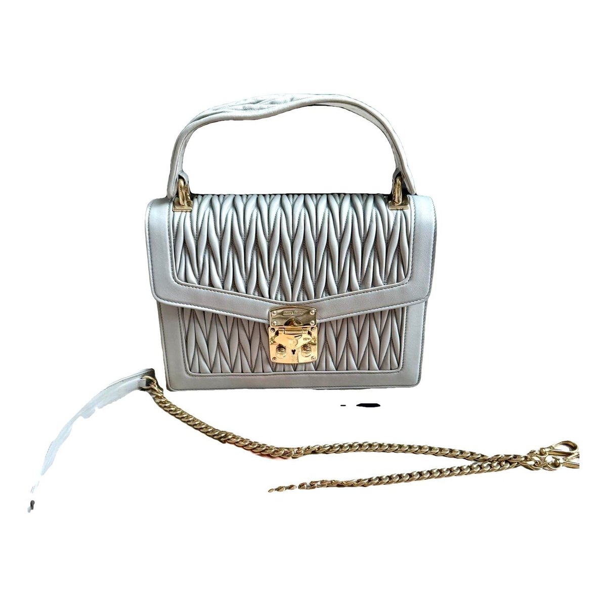 Miu Confidential leather handbag