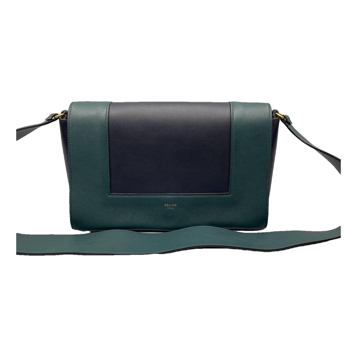 Frame leather crossbody bag