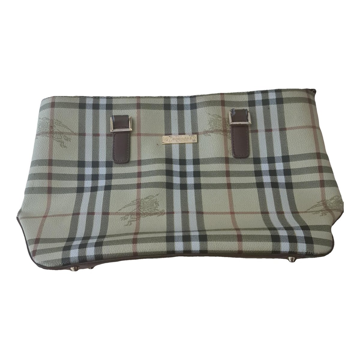 Title leather handbag