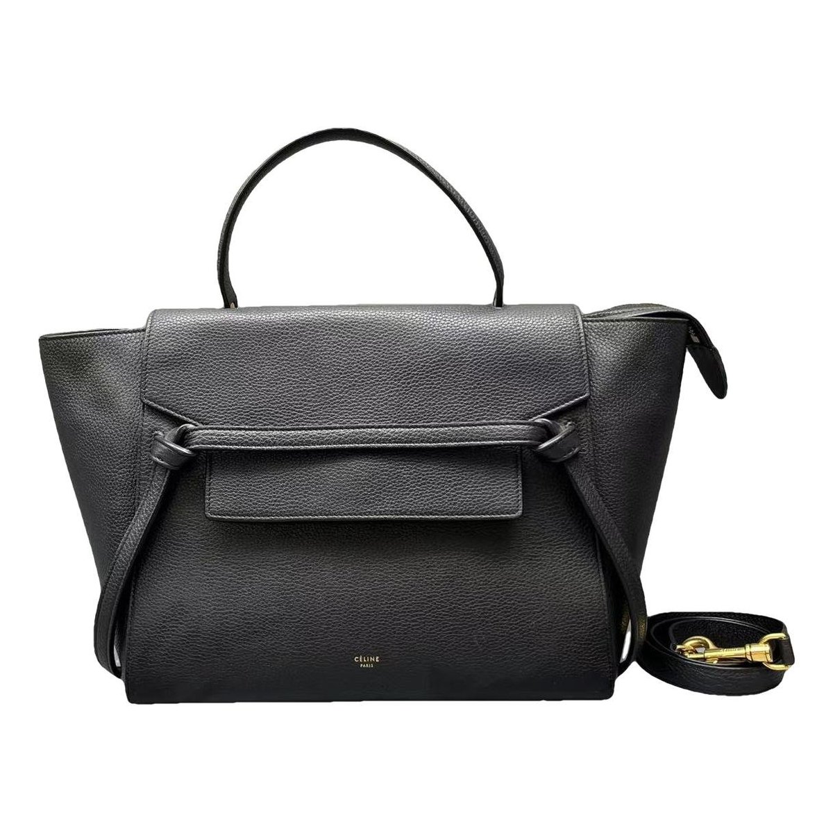 Belt leather handbag
