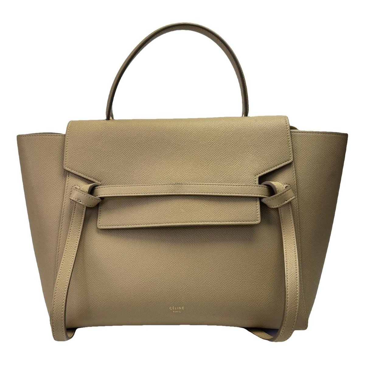 Belt leather handbag
