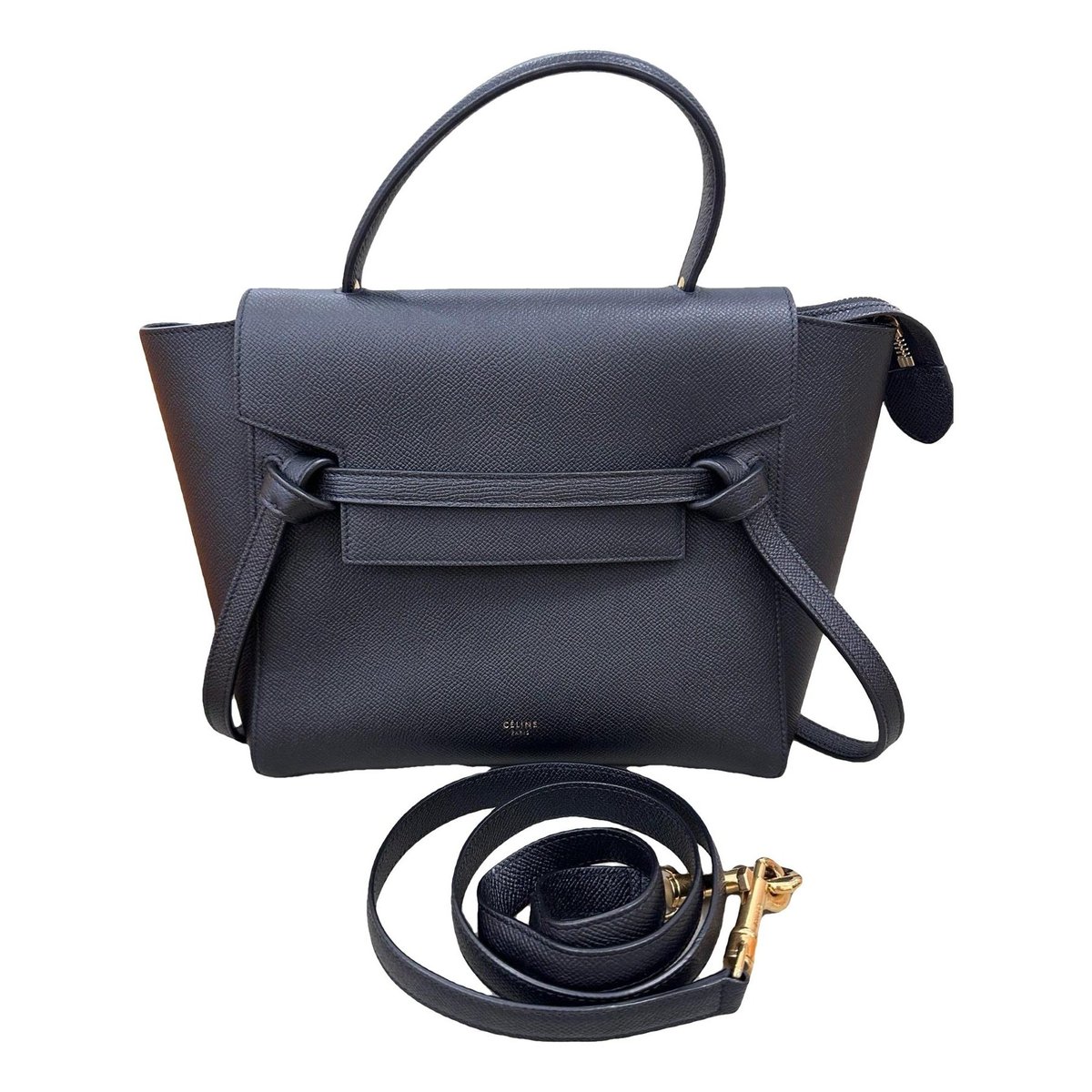 Belt leather handbag