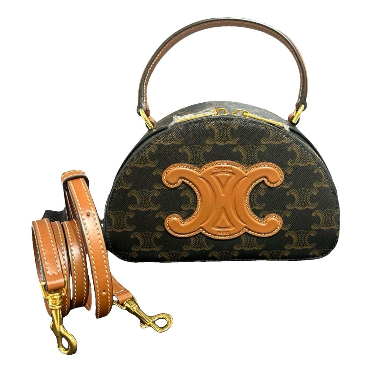 Triomphe leather crossbody bag