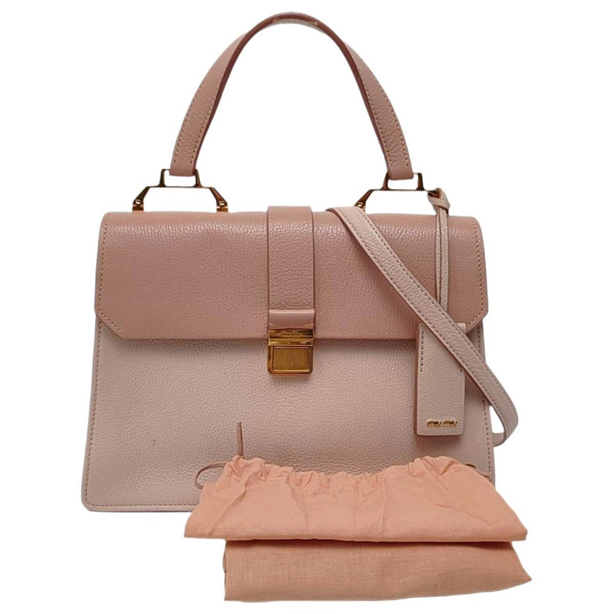 Madras leather handbag