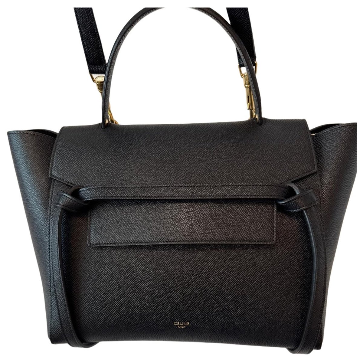Belt leather handbag
