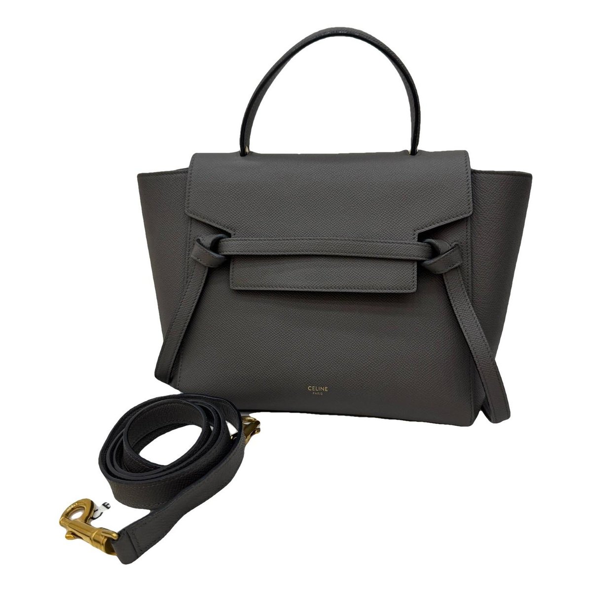 Belt leather handbag