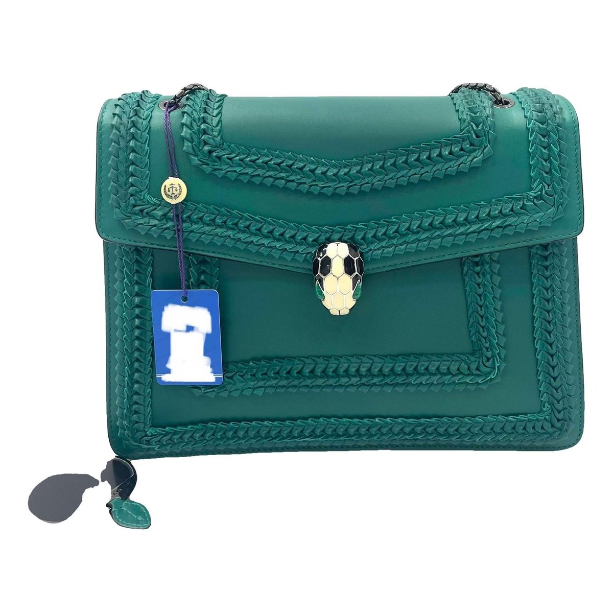 Serpenti leather handbag