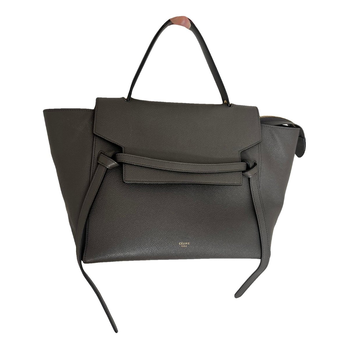 Belt leather handbag