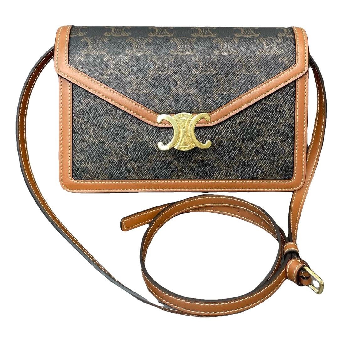 Triomphe leather handbag