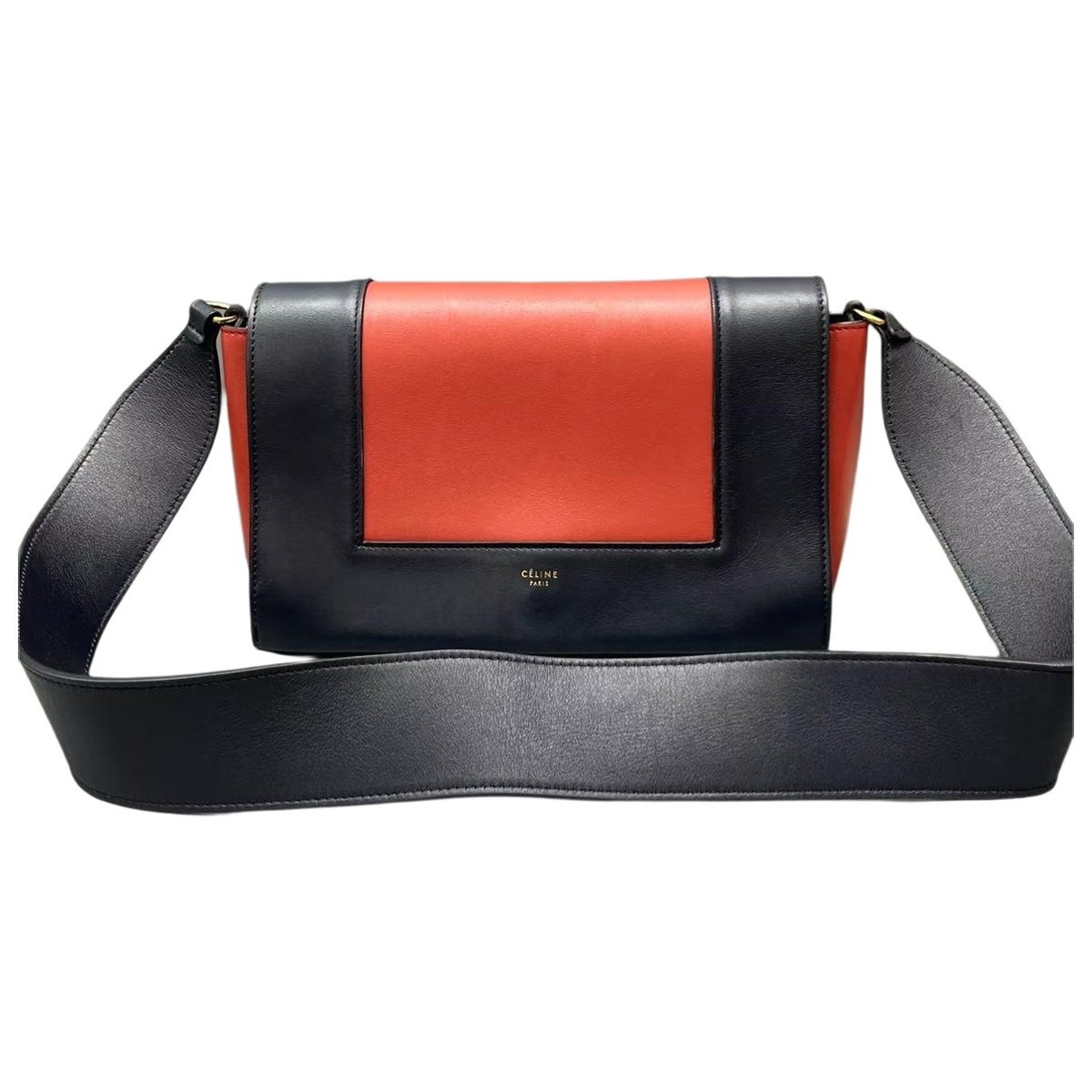 Frame leather crossbody bag