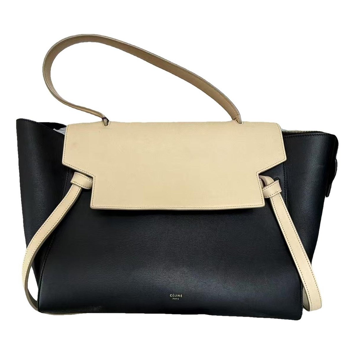 Belt leather handbag