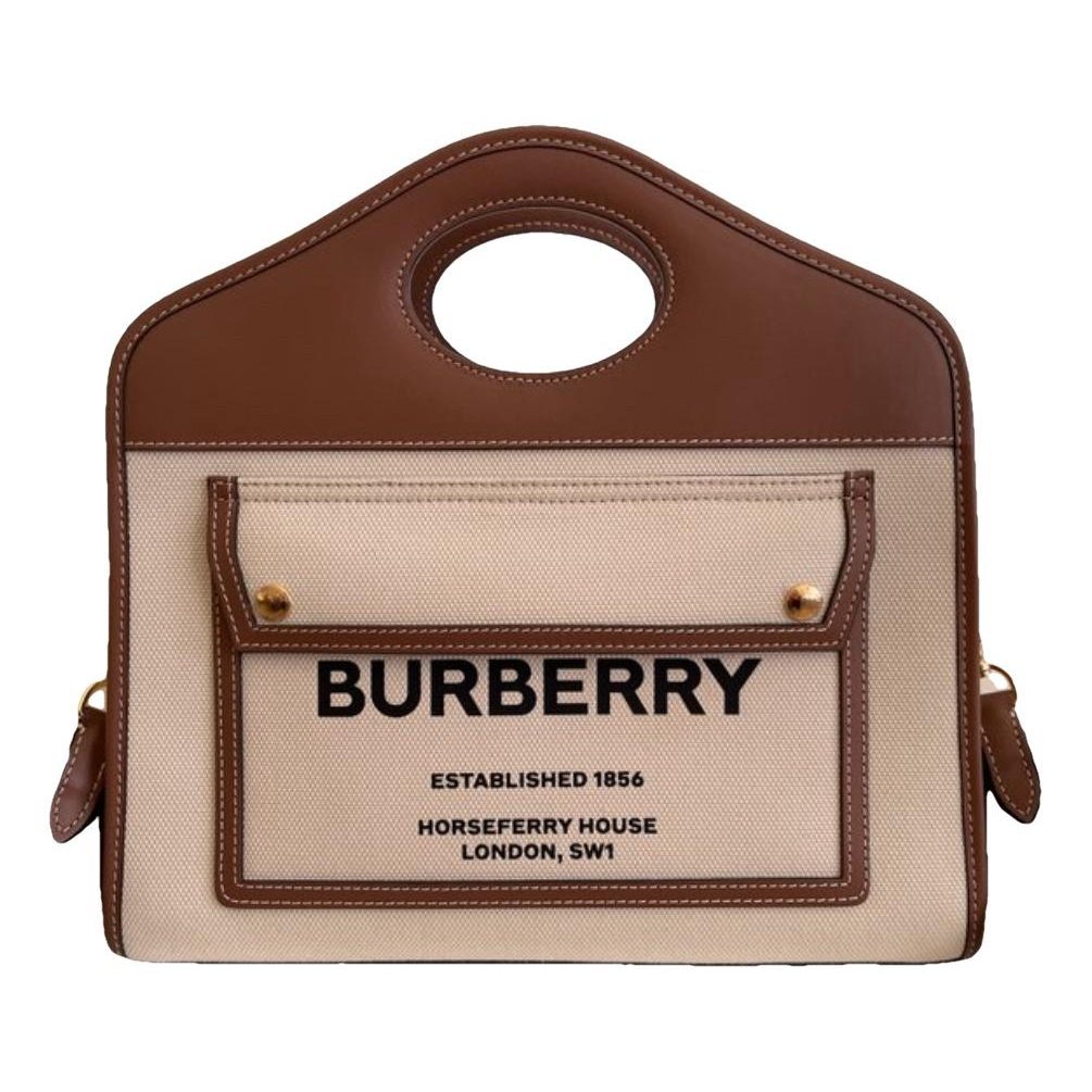 Pocket leather tote