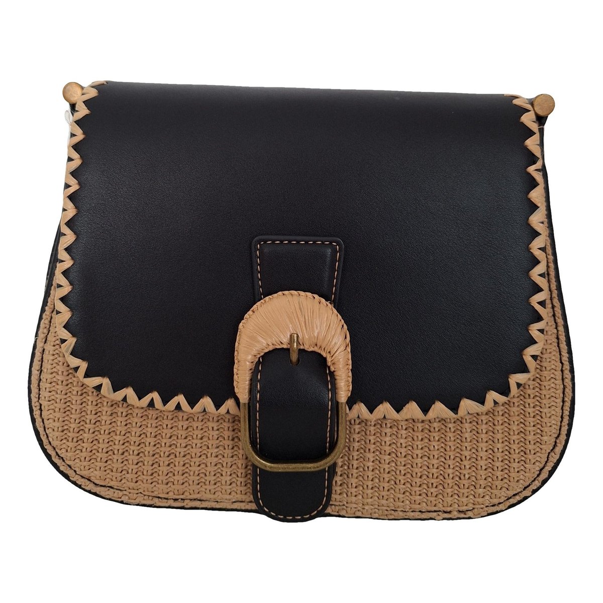 Vegan leather crossbody bag
