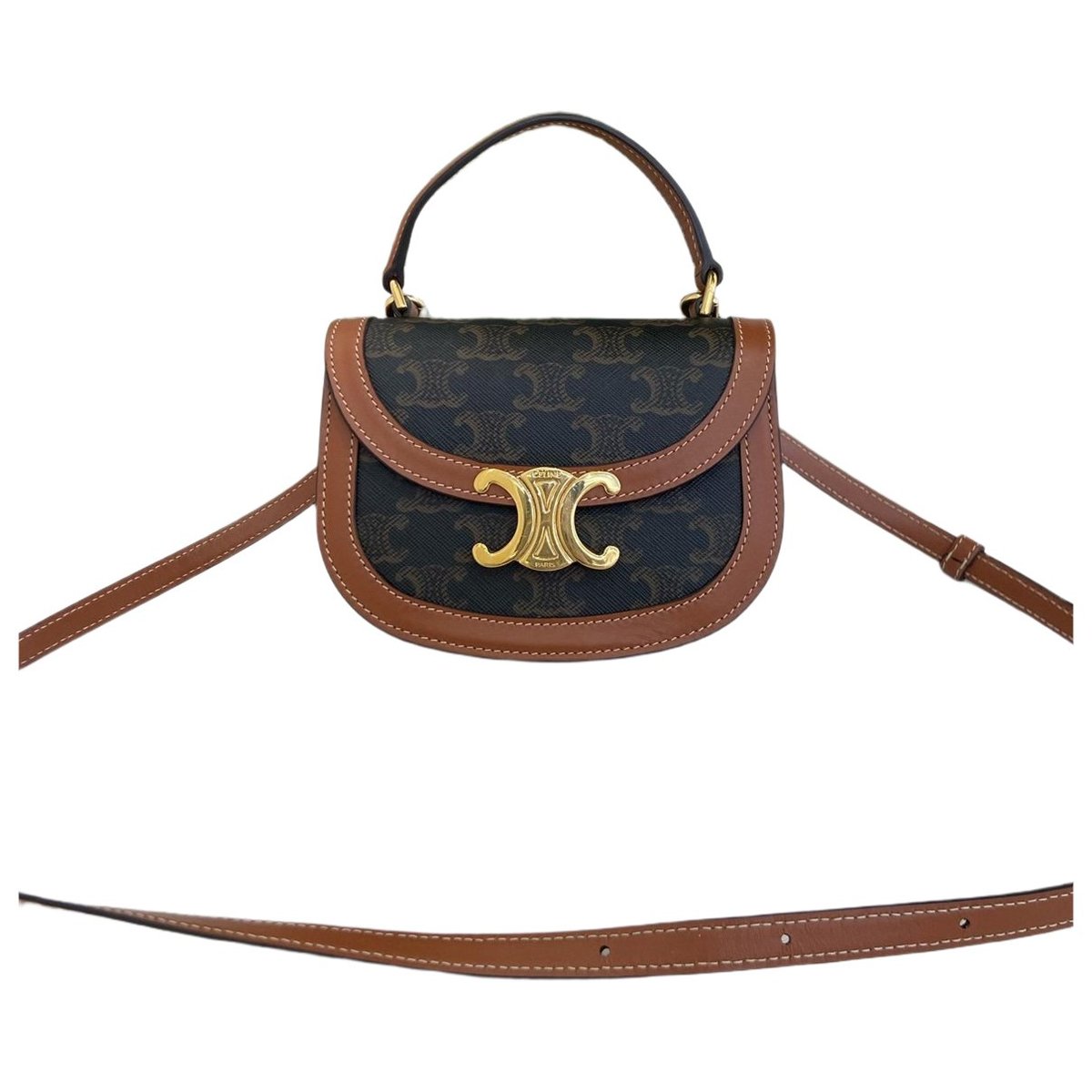 Clea vinyl handbag