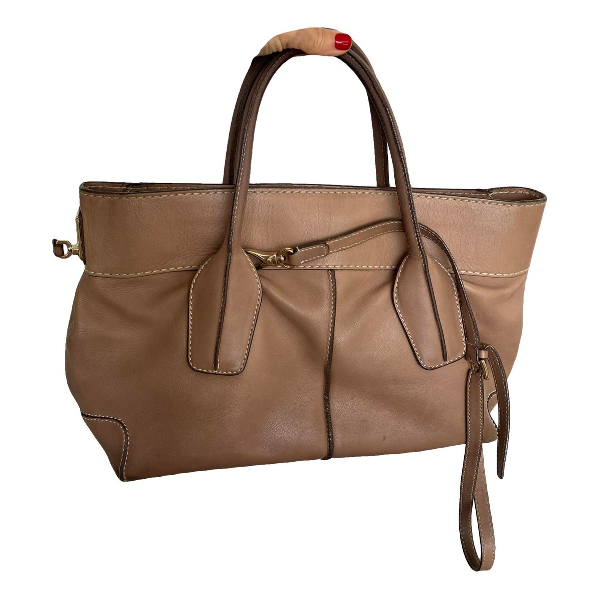 D Bag leather handbag