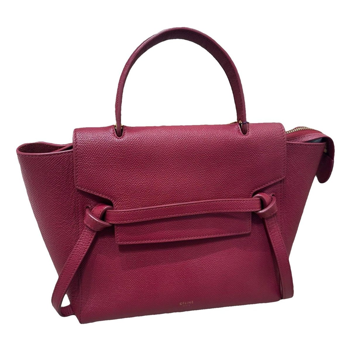 Belt leather handbag