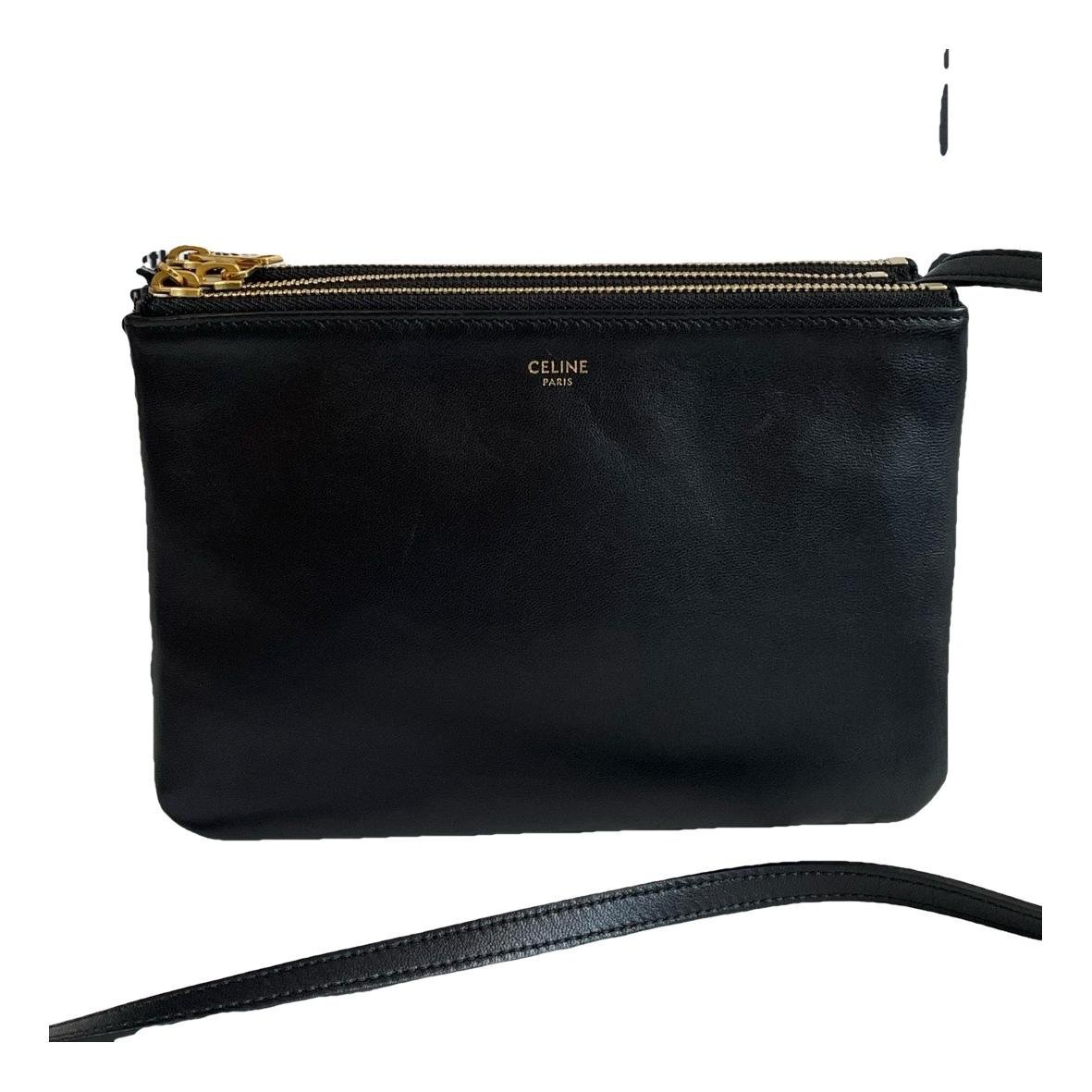 Trio leather crossbody bag