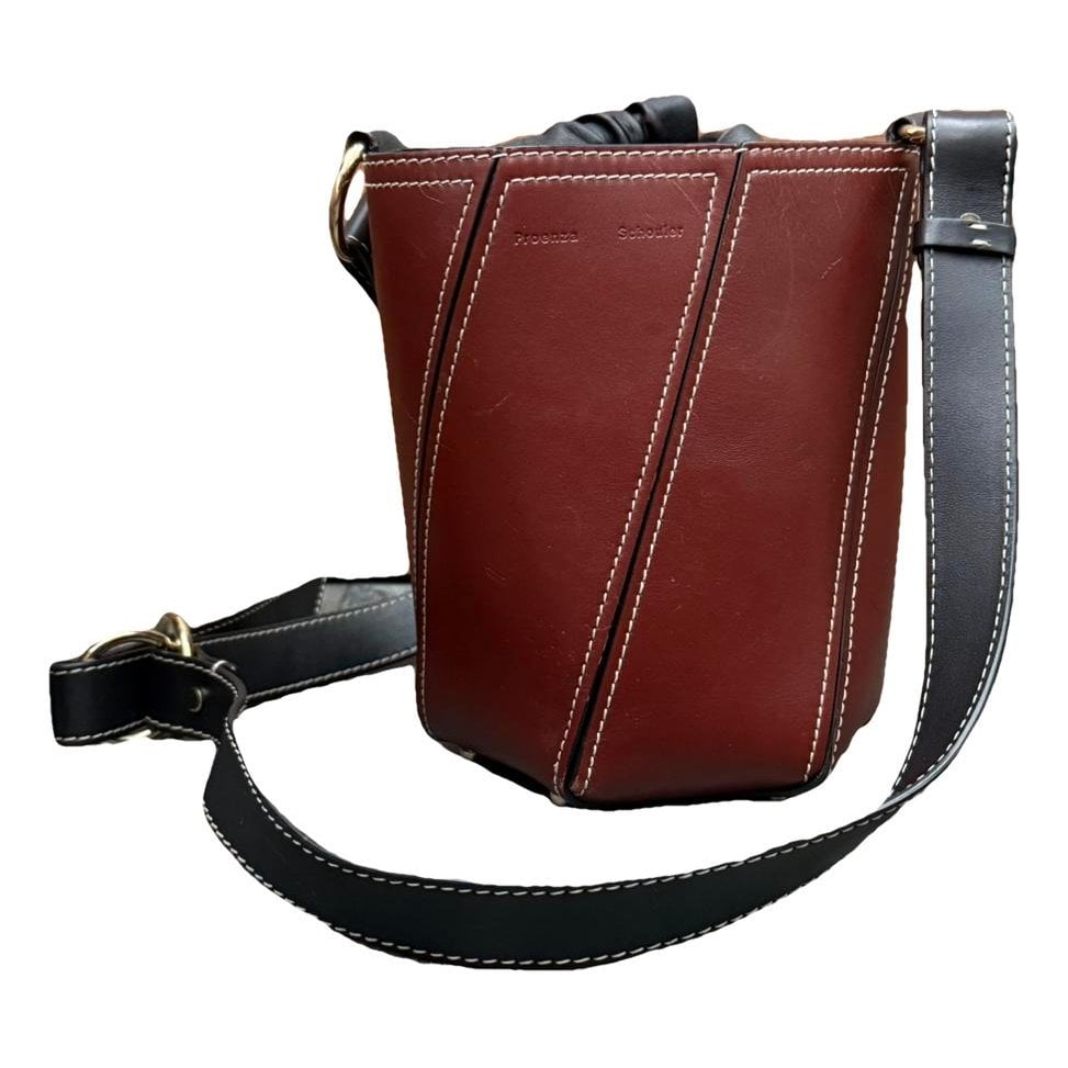 Hex leather handbag