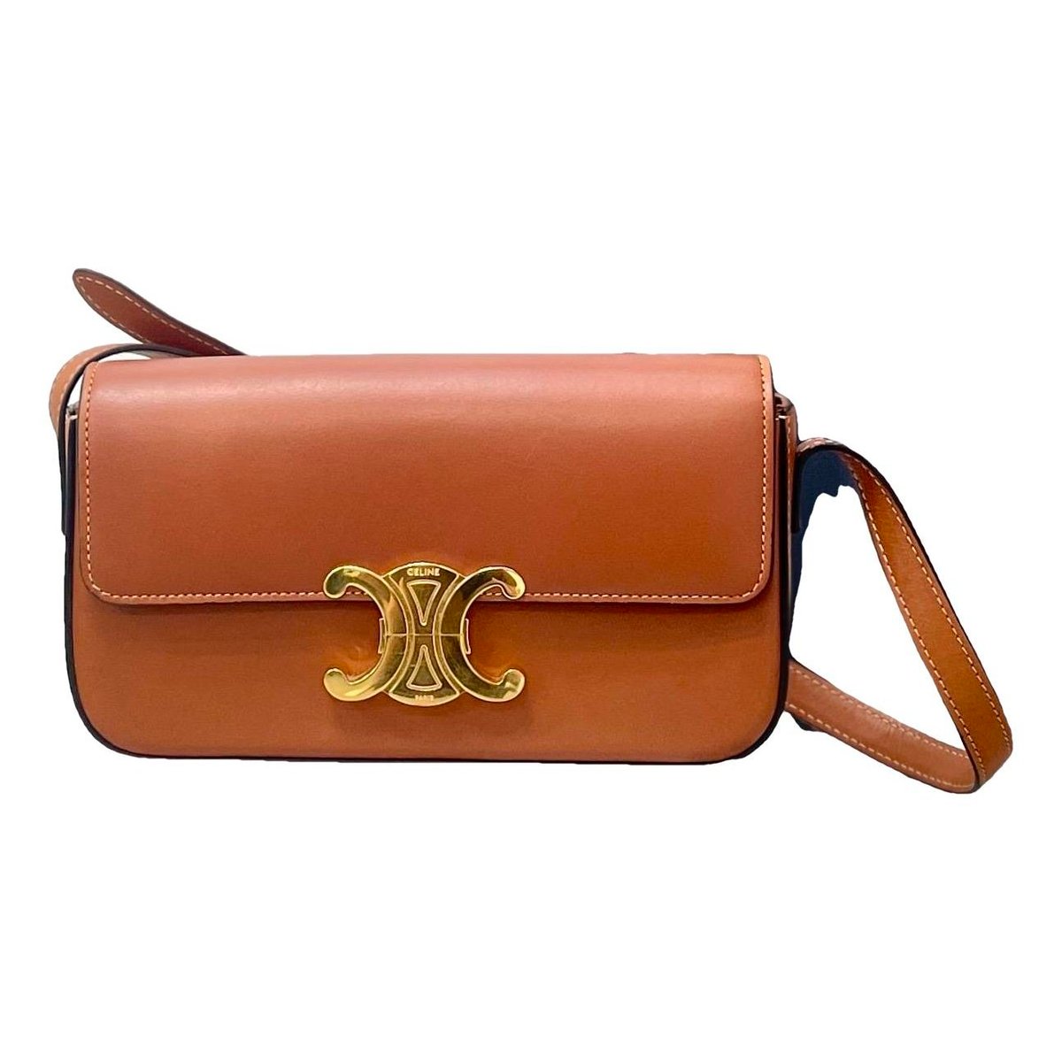 Triomphe leather crossbody bag