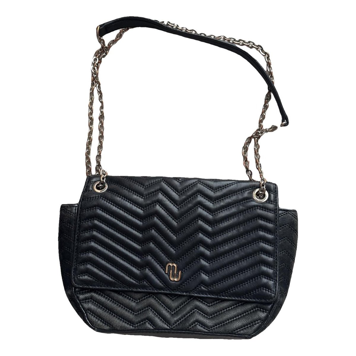Leather clutch bag
