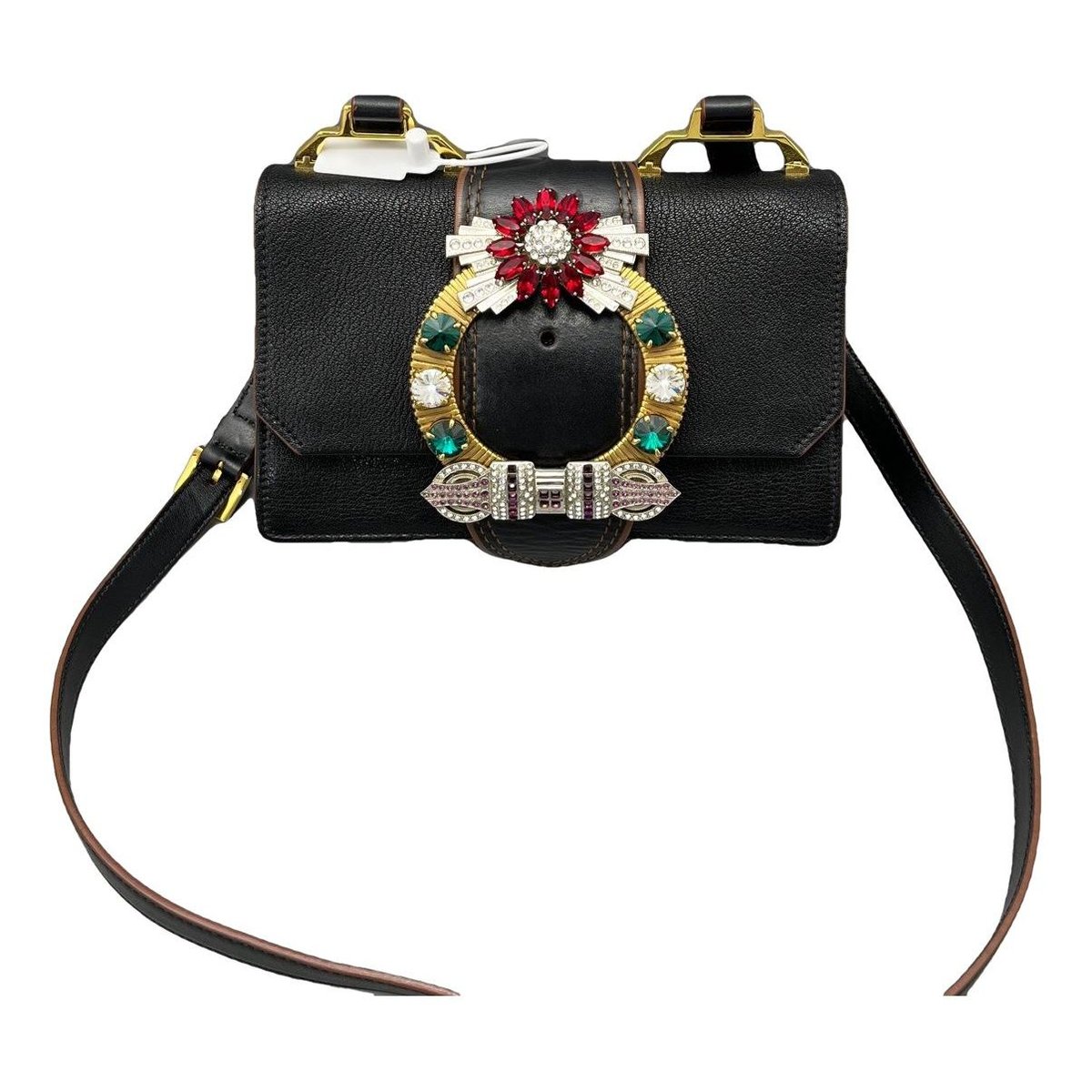 Miu Lady leather handbag