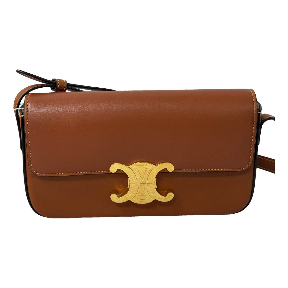 Triomphe Long leather handbag