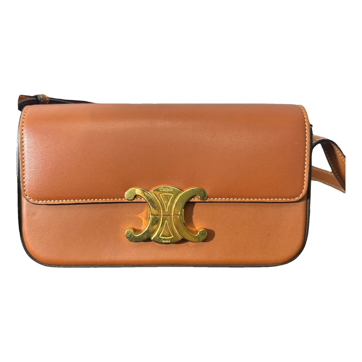 Triomphe leather handbag