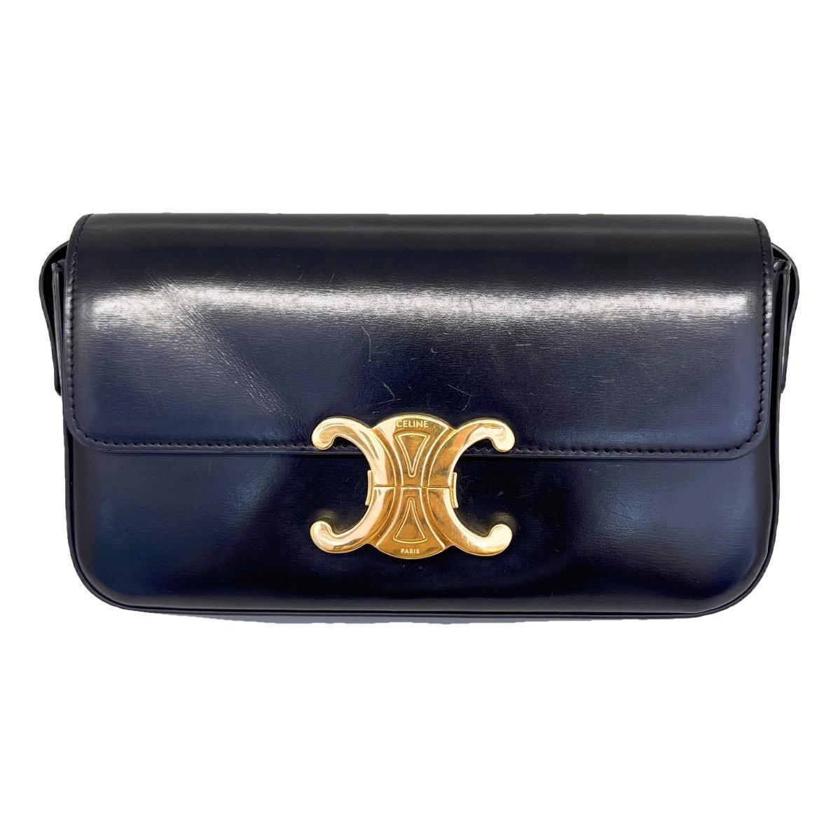 Triomphe leather handbag