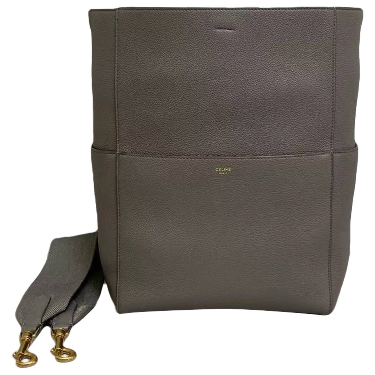 Seau Sangle leather handbag