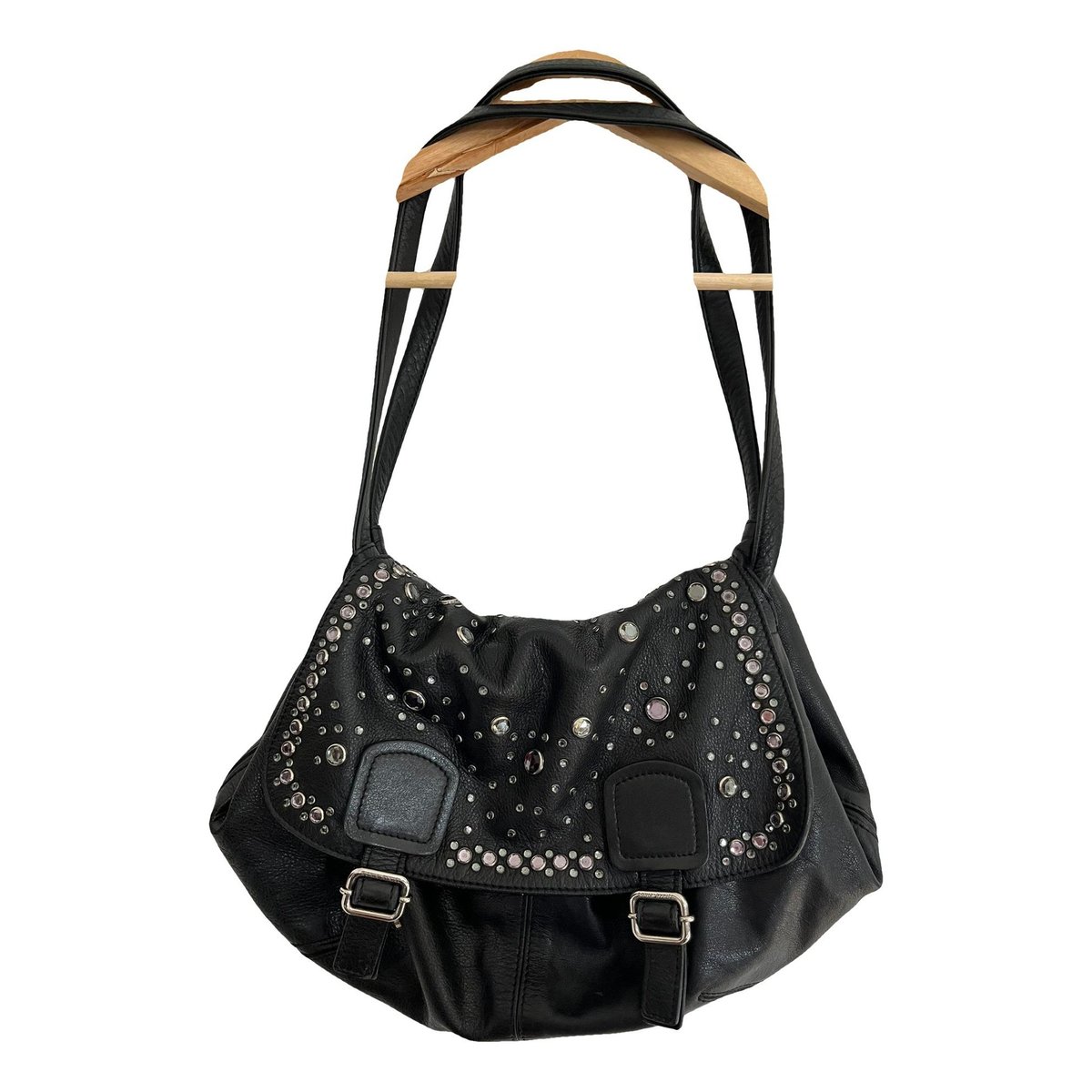 Domino leather handbag