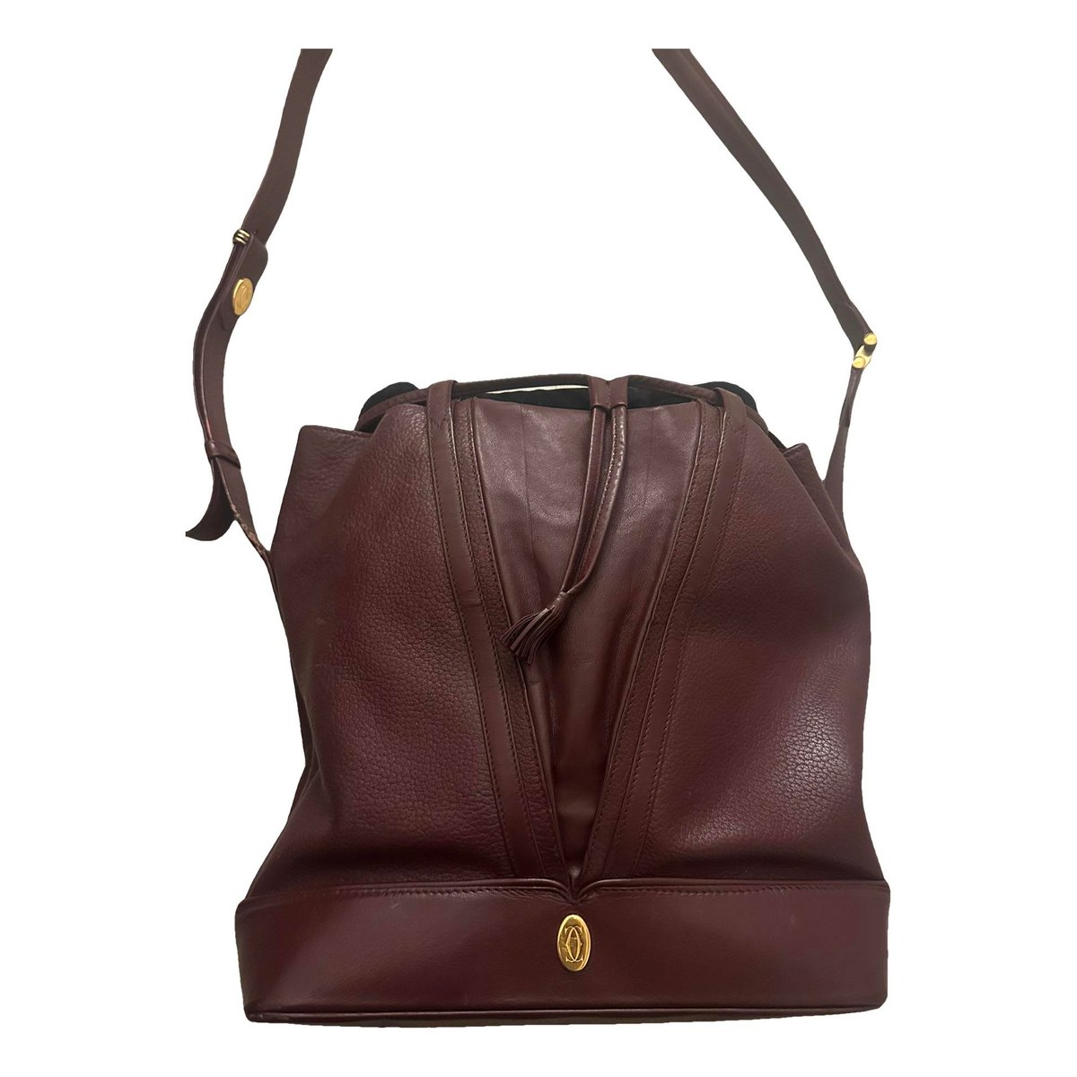 Seau leather handbag