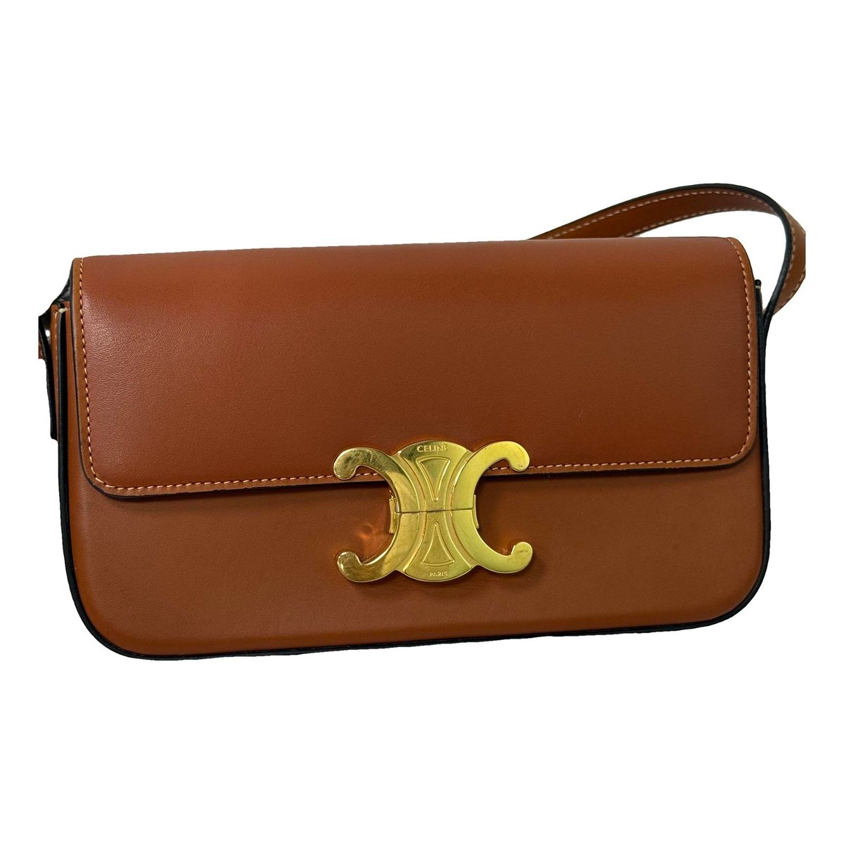 Triomphe Long leather handbag