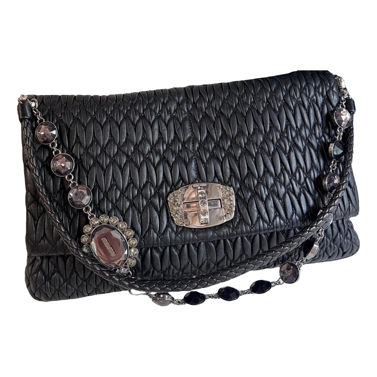 Miu delice leather handbag