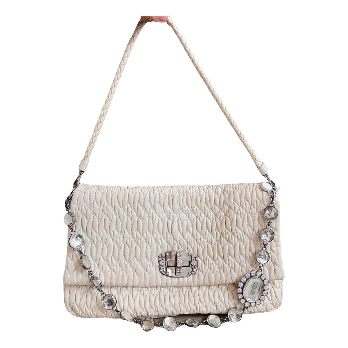 Miu delice leather handbag