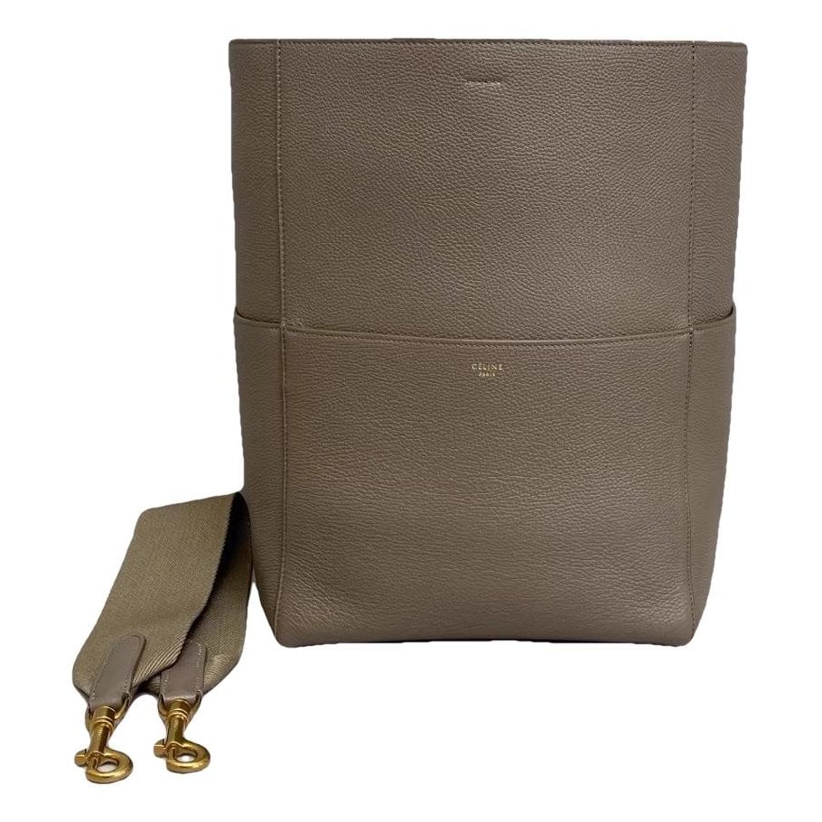 Seau Sangle leather handbag