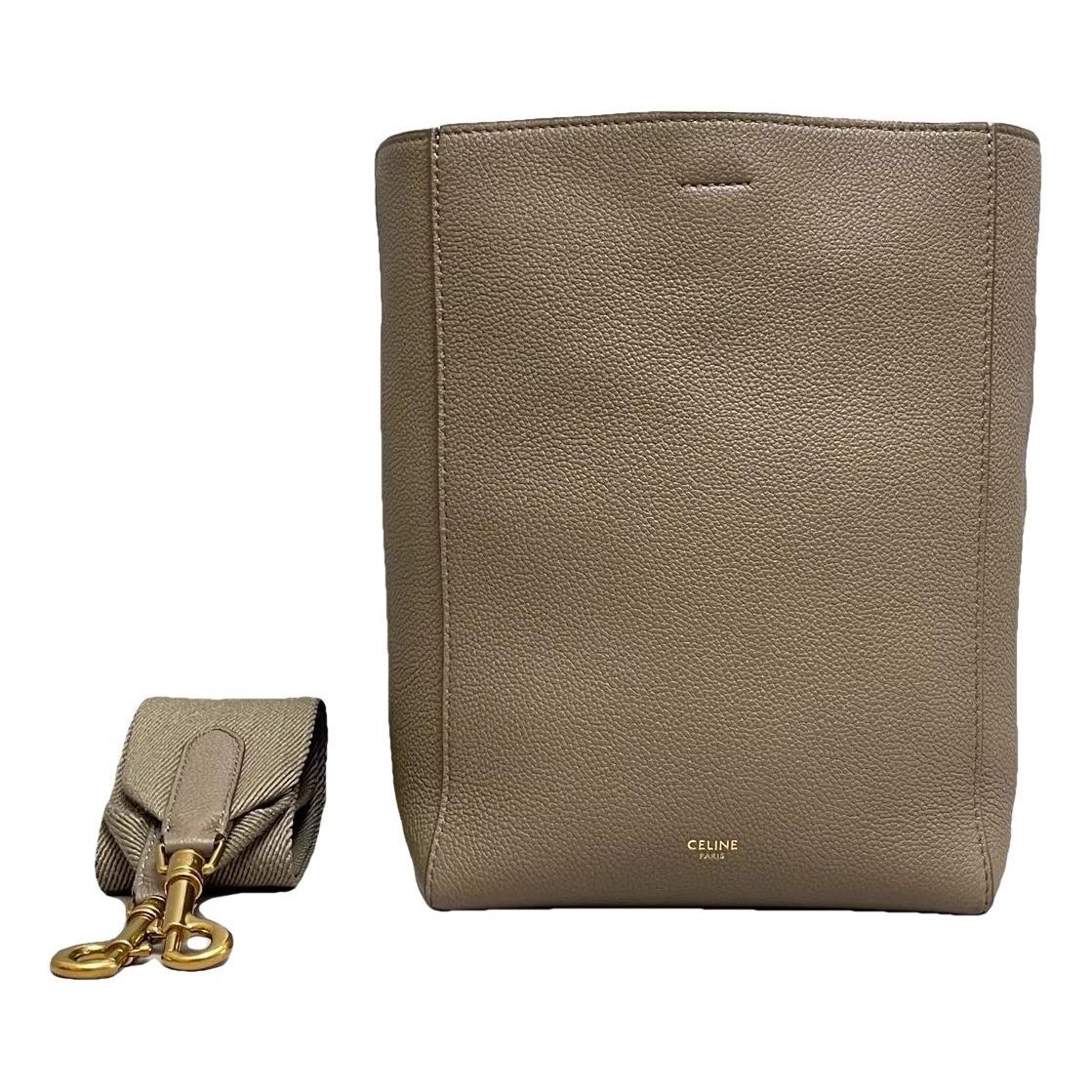 Seau Sangle leather handbag