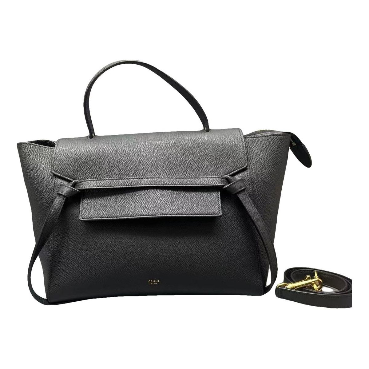 Belt leather handbag