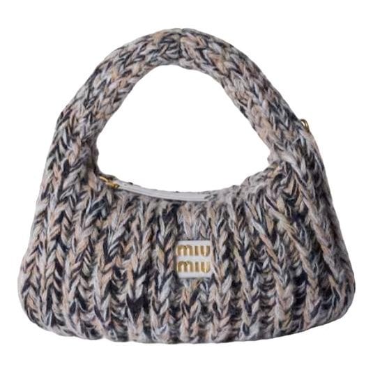 Miu Wander wool crossbody bag