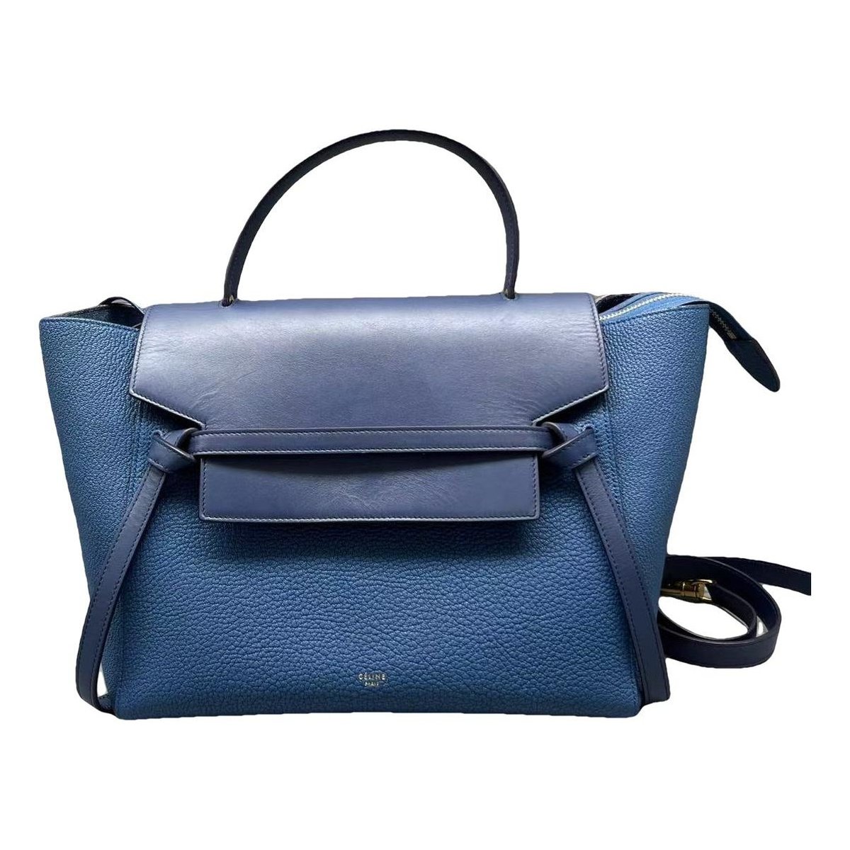 Belt leather handbag