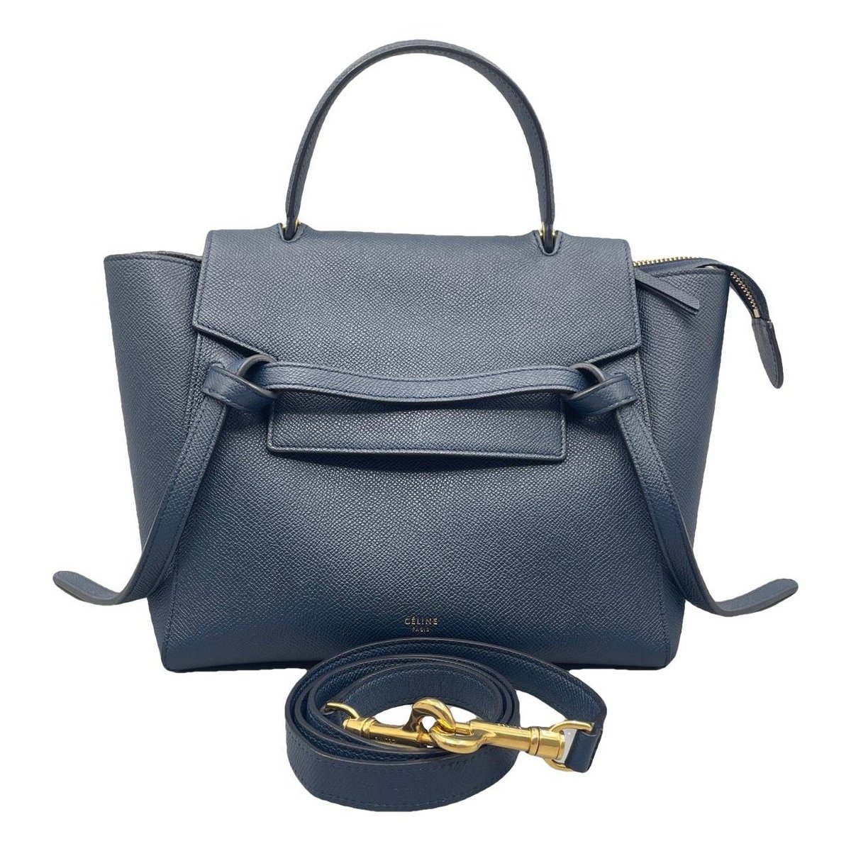 Belt leather handbag