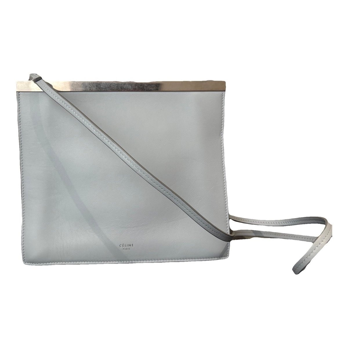 Clasp leather crossbody bag