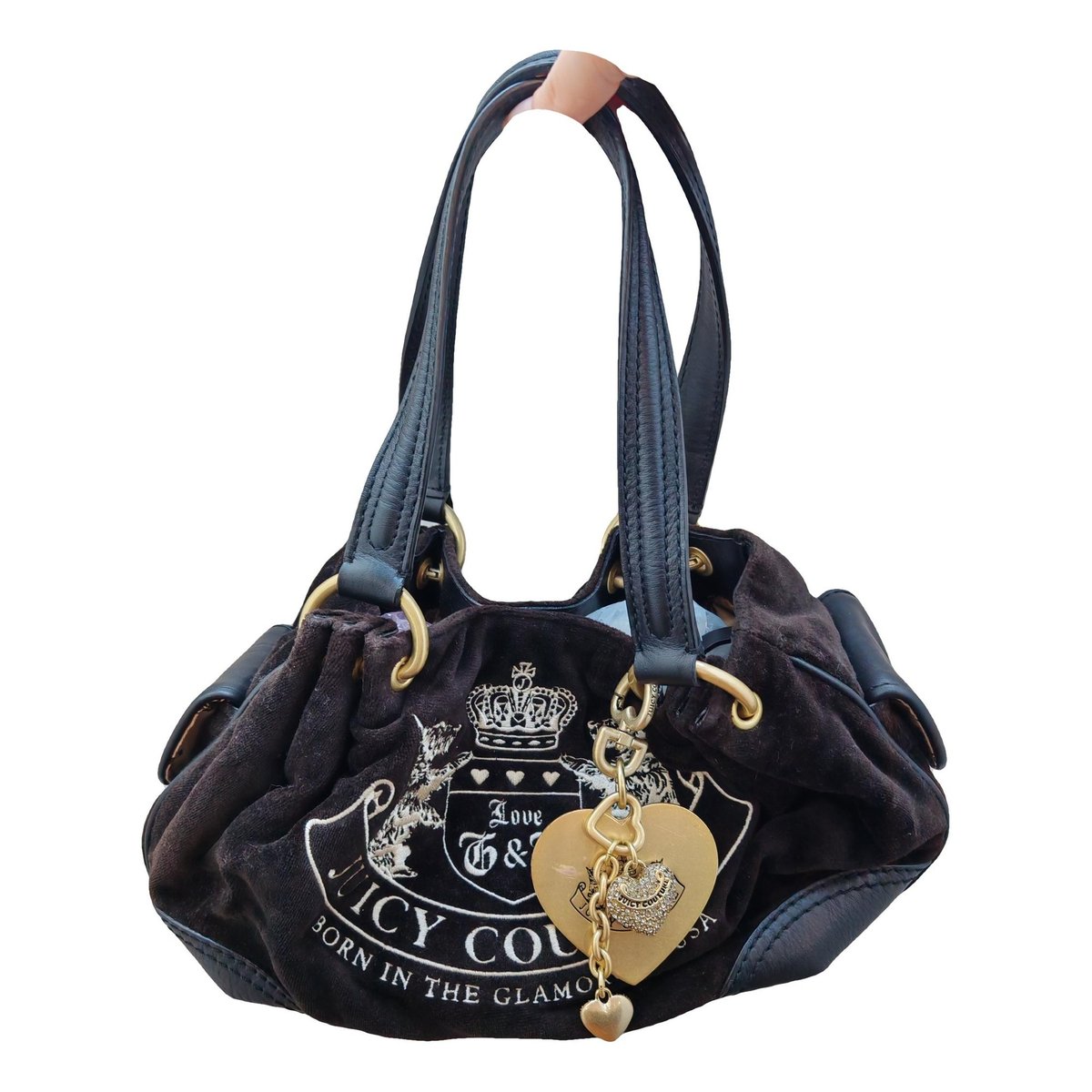 Velvet handbag