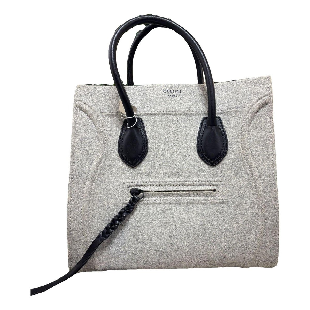 Luggage wool handbag