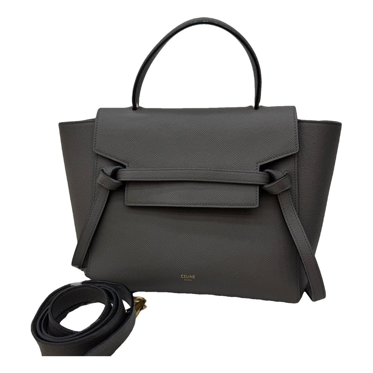 Belt leather handbag
