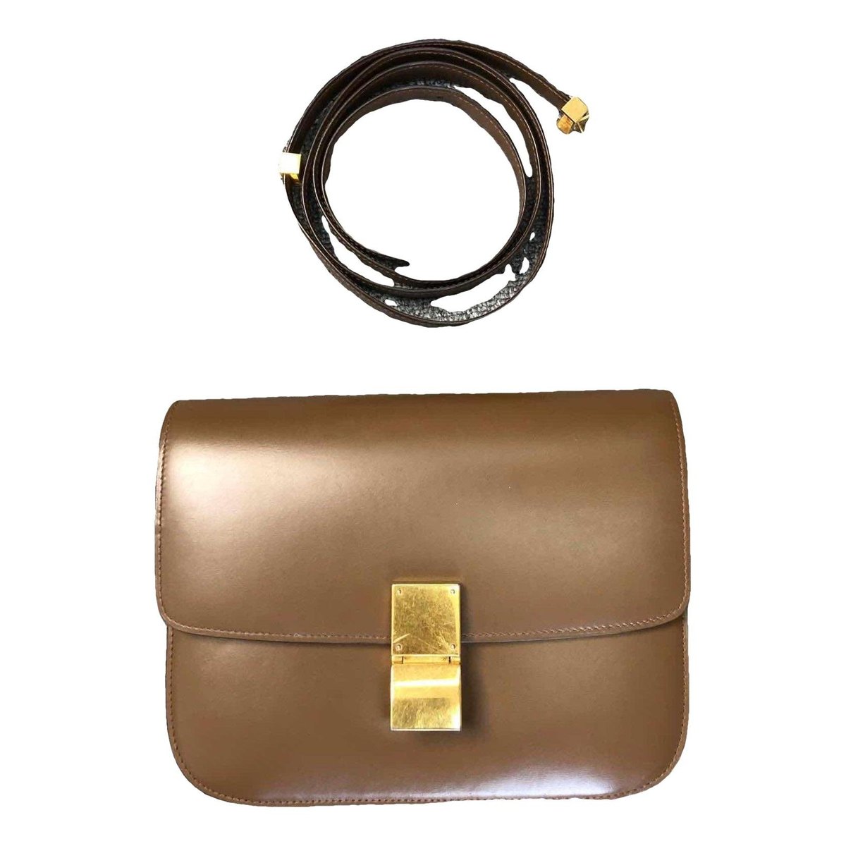 Classic leather crossbody bag