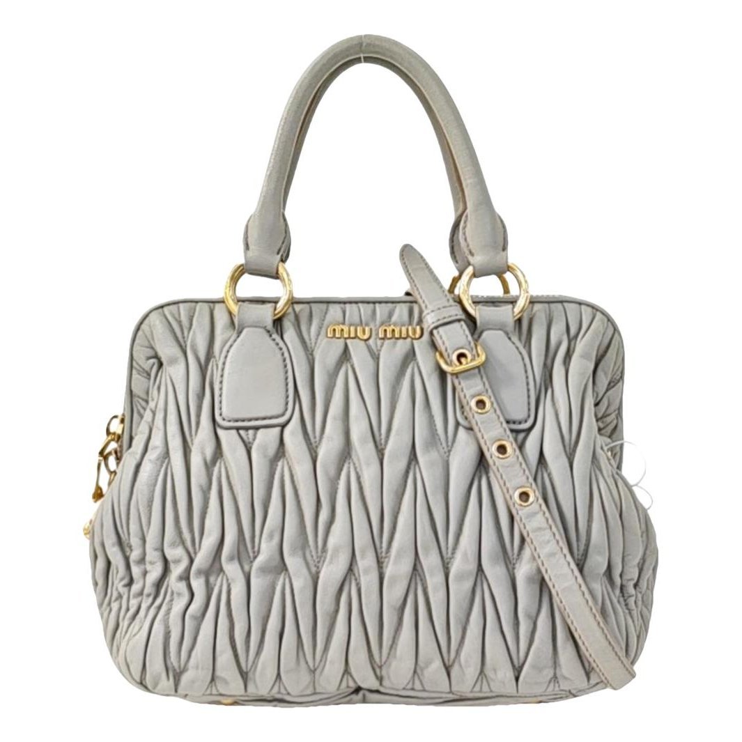Madras leather handbag